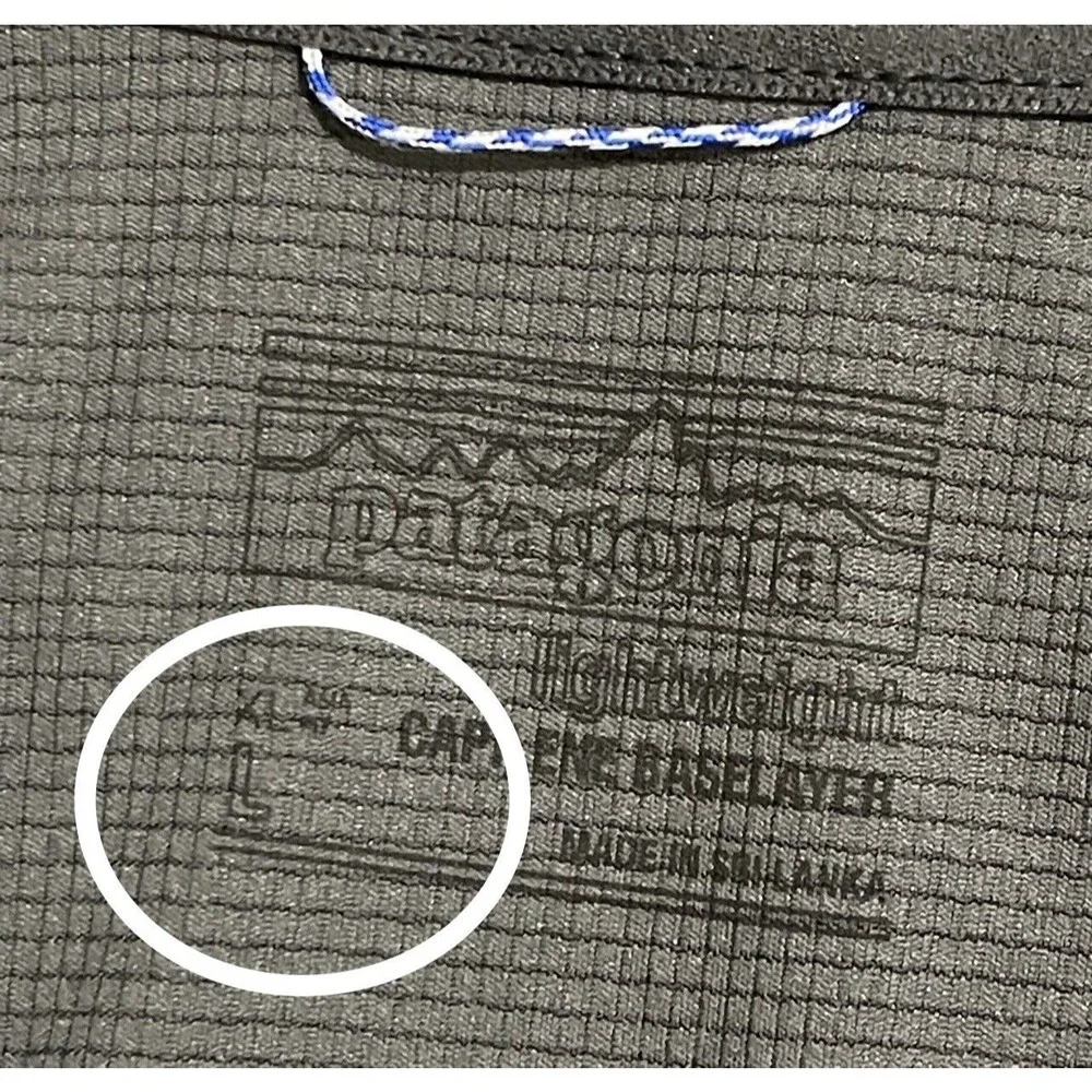 PATAGONIA Pullover Women’s Large Gray Capilene Base Layer Zip Outdoors Nature - Picture 6 of 6